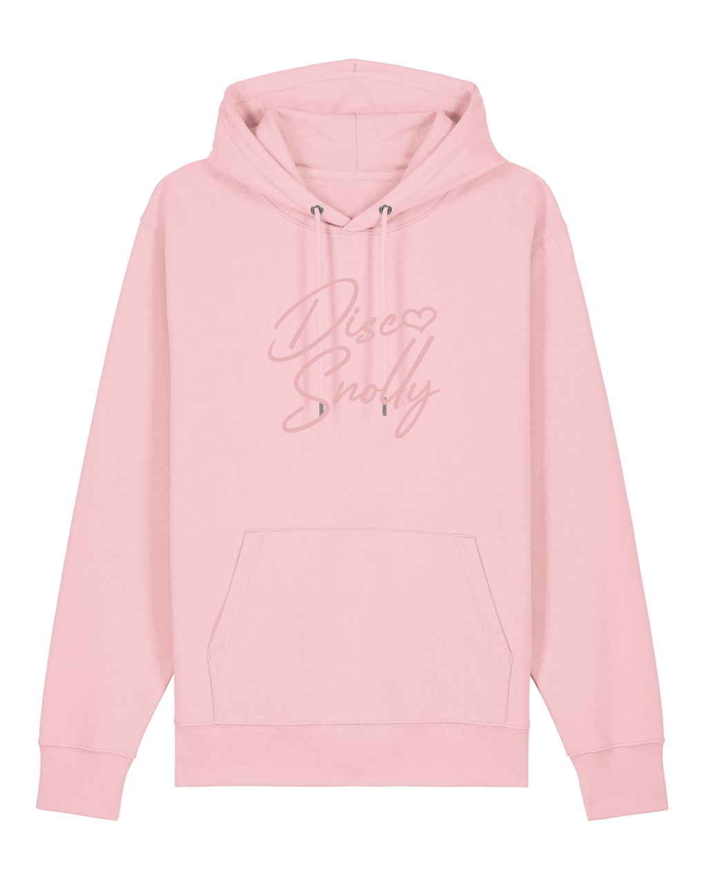 Handgeschreven Disco Snolly Hoodie Cotton Pink