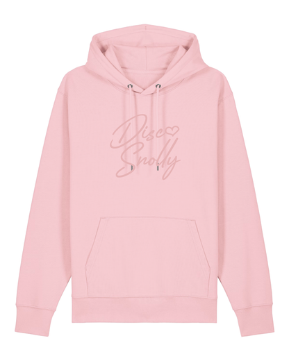 Handgeschreven Disco Snolly Hoodie Cotton Pink