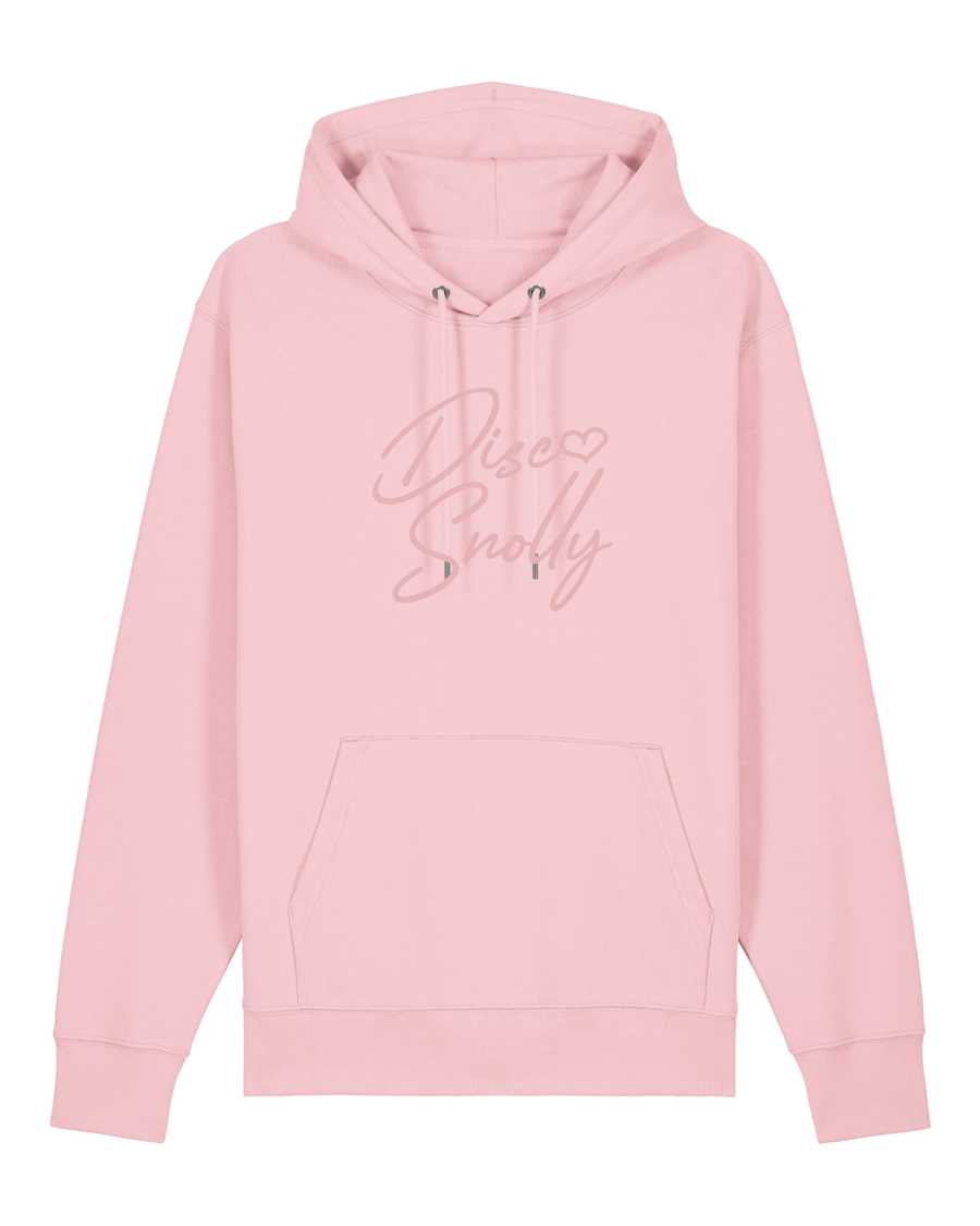 Handgeschreven Disco Snolly Hoodie Cotton Pink