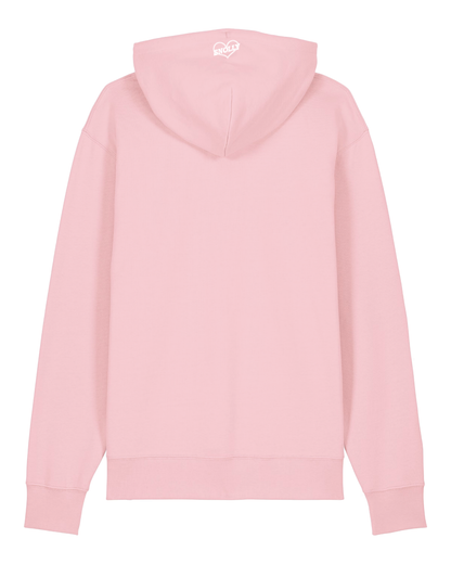 Handgeschreven Disco Snolly Hoodie Cotton Pink