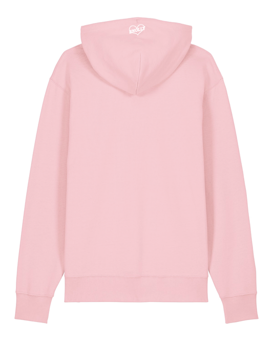 Handgeschreven Disco Snolly Hoodie Cotton Pink