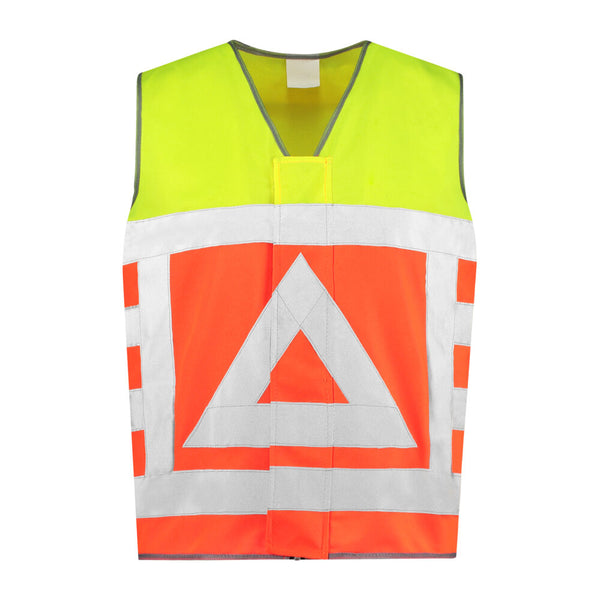 Basic Veiligheidsvest Verkeersregelaar RWS fluo-geel/oranje