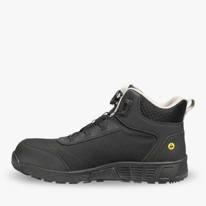 Safety Jogger ASAMA S3S MID TLS zwart — zijaanzicht