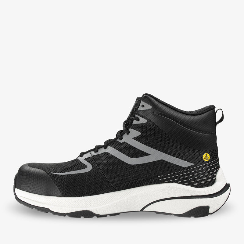 Safety Jogger FREEDOM S1PS MID zwart — zijaanzicht